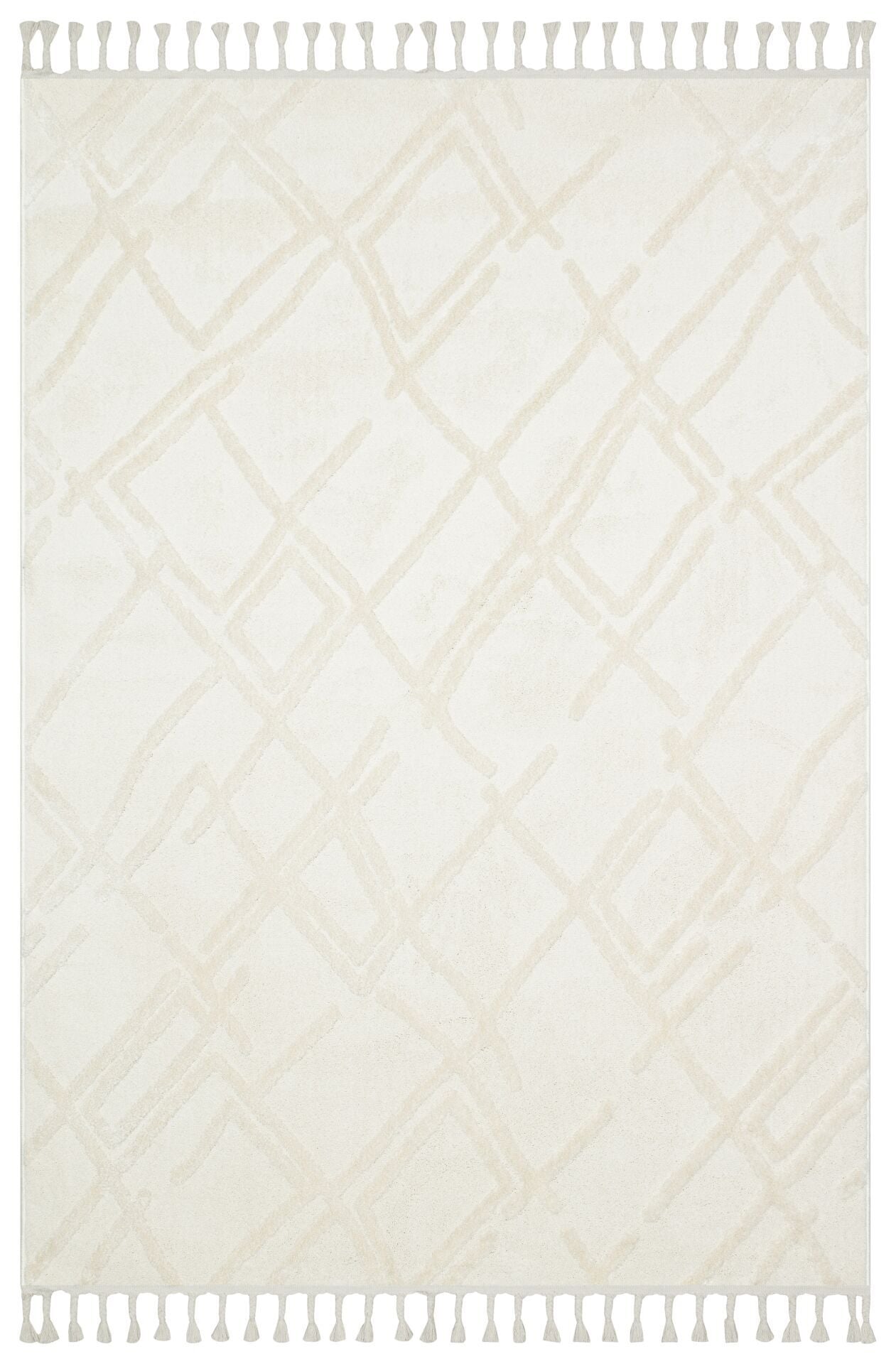 Vogue 11891A - Bej Yumuşak Dokulu Halı 100x200