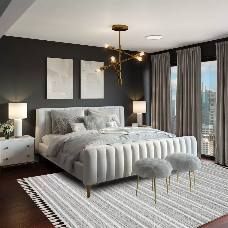 Soho SH21 Gri Krem Hav Toz Vermez Halı