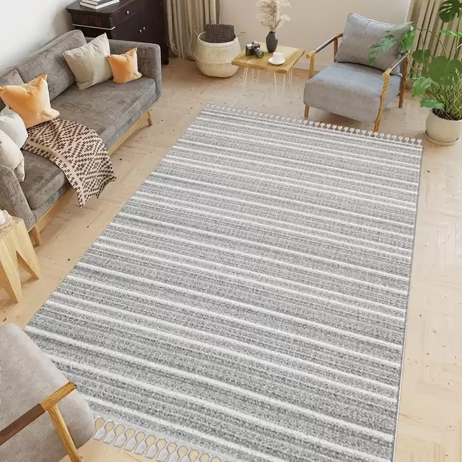 Soho SH21 Gri Krem Hav Toz Vermez Halı