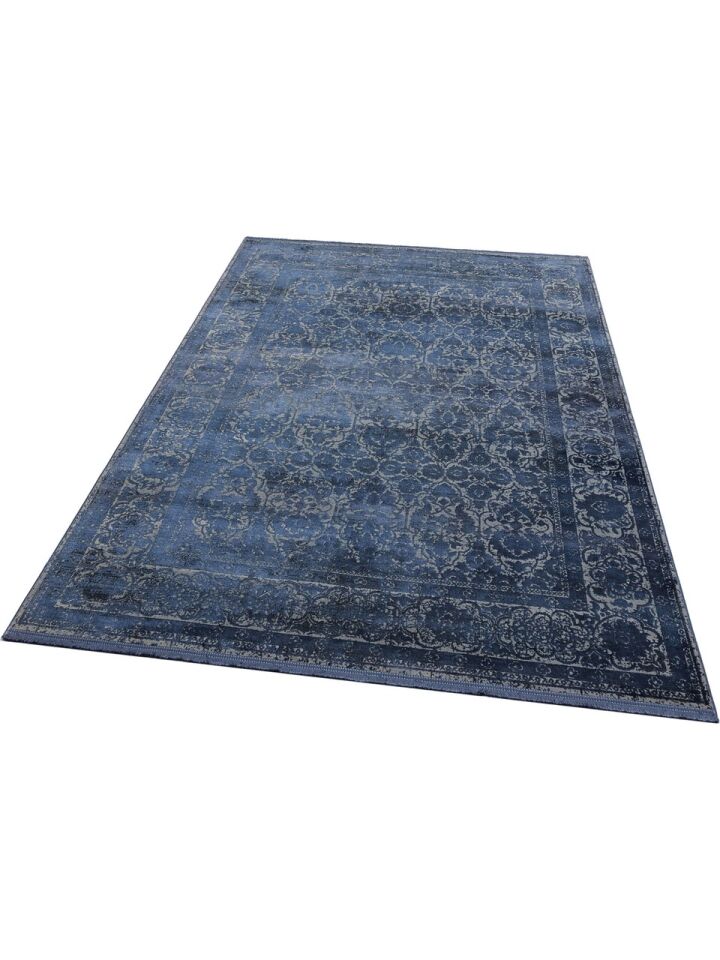 Verona Dyed Vrd 01 Mavi Yumuşak Dokulu Halı