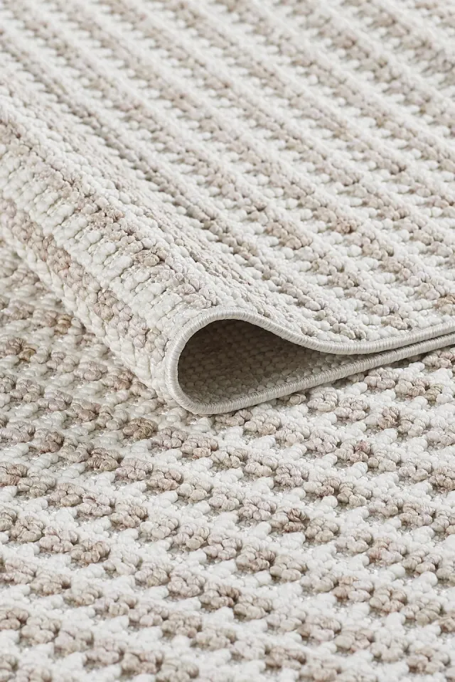 Agra 5017 Krem Bej Modern İskandinav Halı