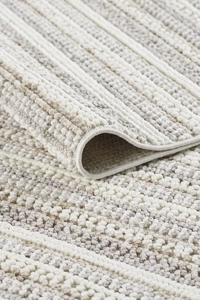 Agra 5018 Krem Bej Modern İskandinav Halı