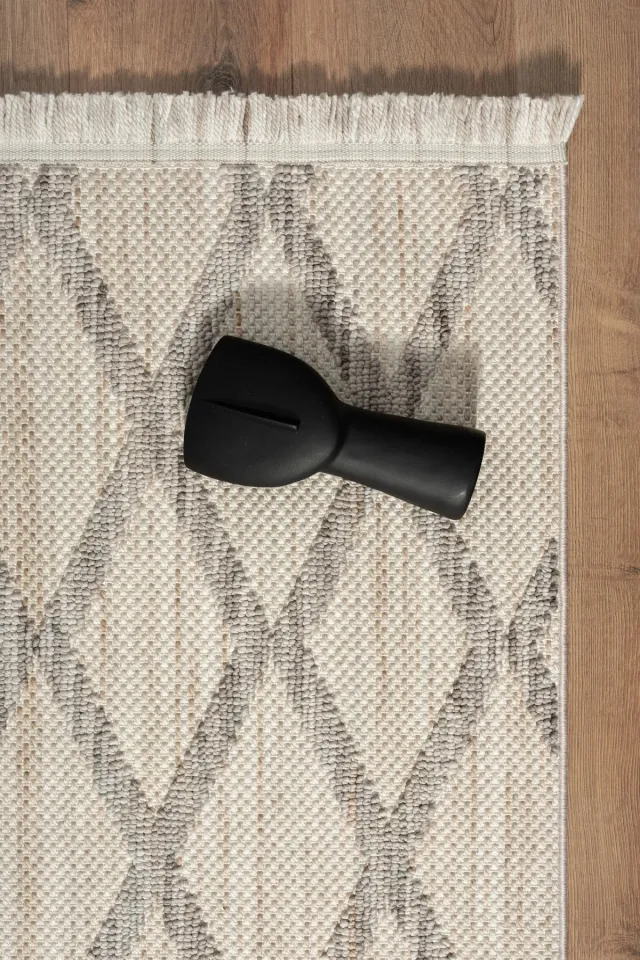 Agra 5010 Krem Bej Gri Modern İskandinav Halı